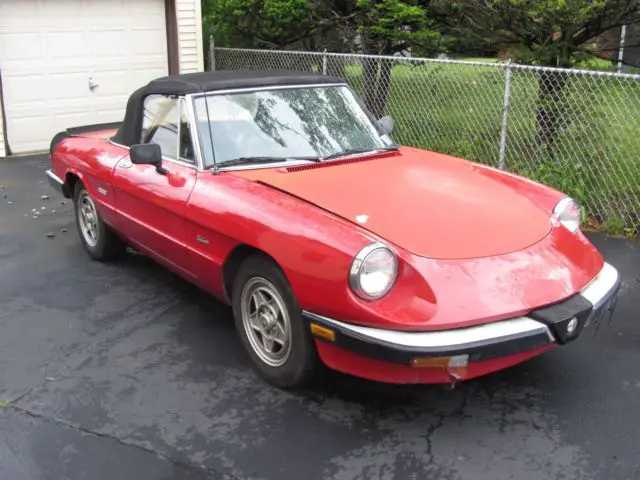 1986 alpha romeo spider graduate