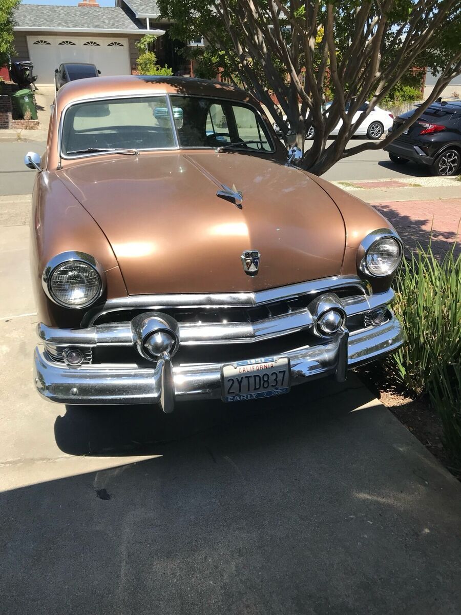 1951 ford custom brown rwd manual custom