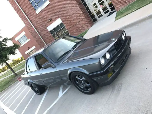 bmw 1990 e30 325i sport sedan street car 5 lug manual m3 wheels repainted