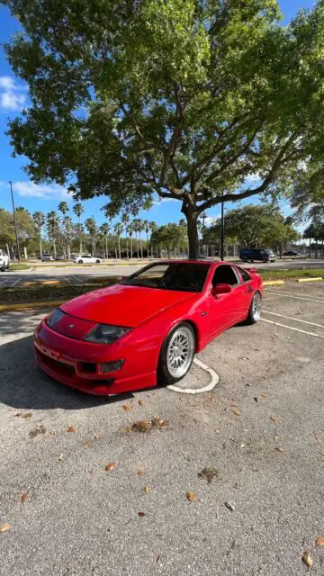1990 nissan 300zx coupe red rwd manual 2 seater