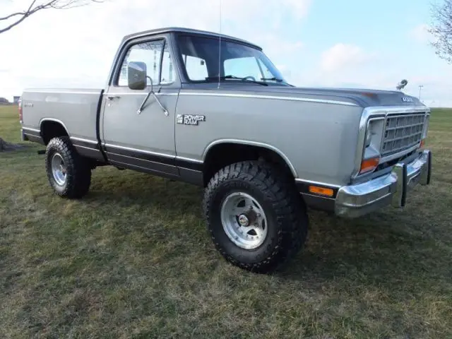 1985 dodge power ram w150 regular cab short bed wagon prospector ramcharger d150