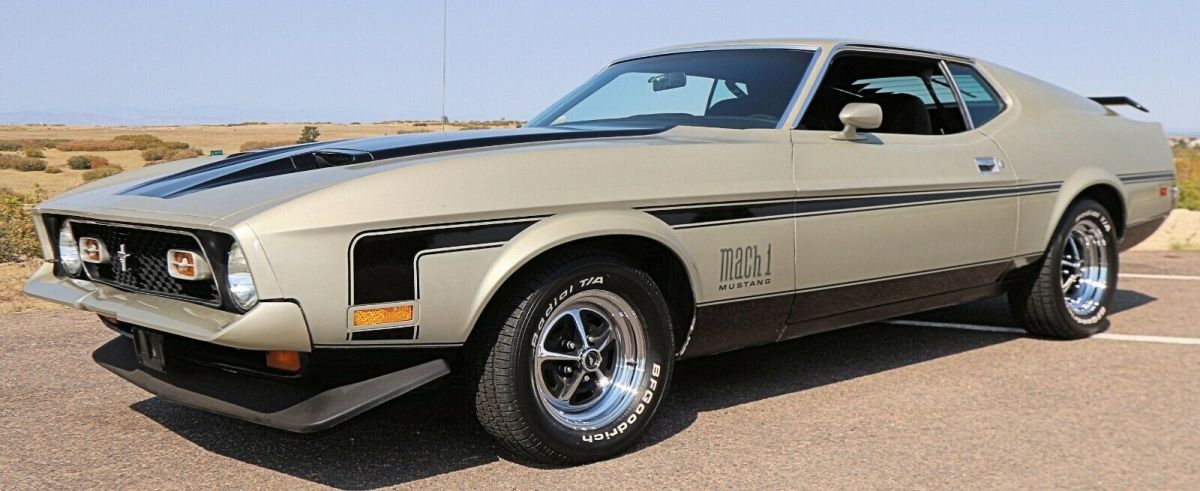 1972 ford mustang mach 1 with numbers matching 351 ci v8 with 3 speed automatic