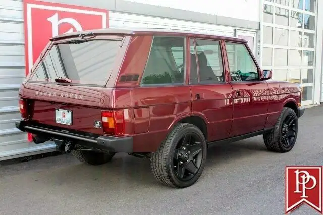 1988 land rover range rover custom 1575 miles carmen red