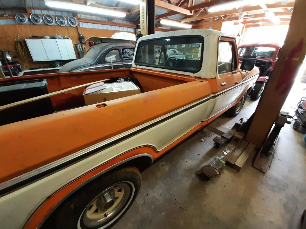 1978 ford f100 pickup orange rwd automatic ranger