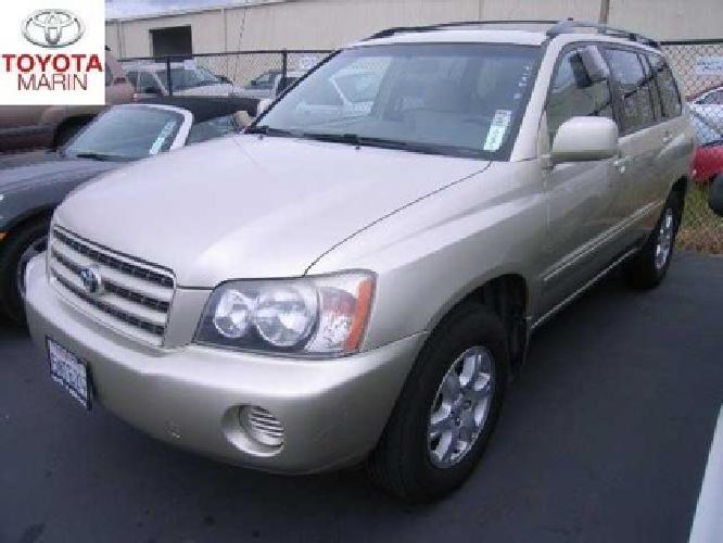 2001 toyota highlander v6 2wd in san rafael, ca