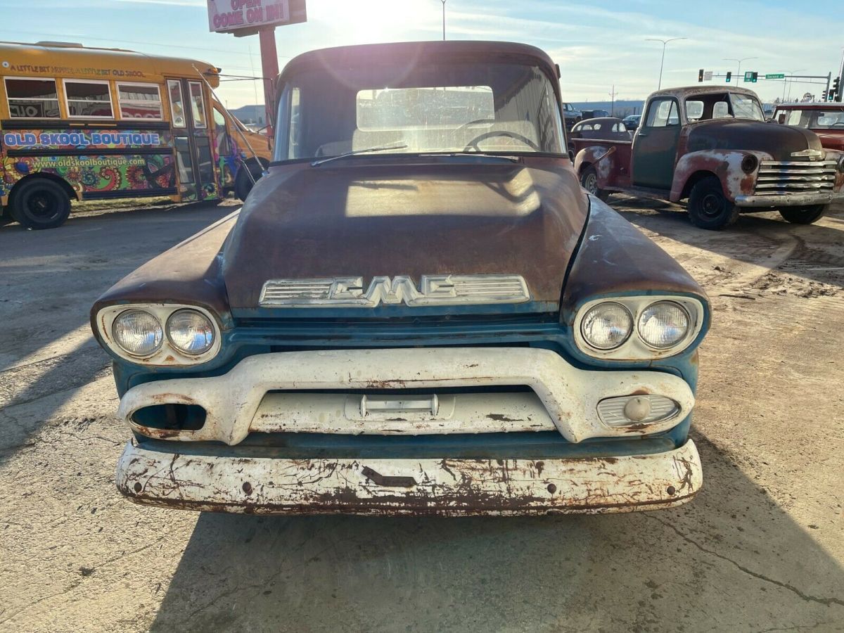 1958 gmc pickup half ton long box 3200 chevrolet