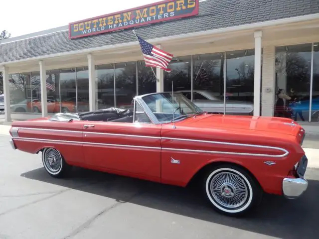 1964 ford falcon futura convertible rangoon red 260 car
