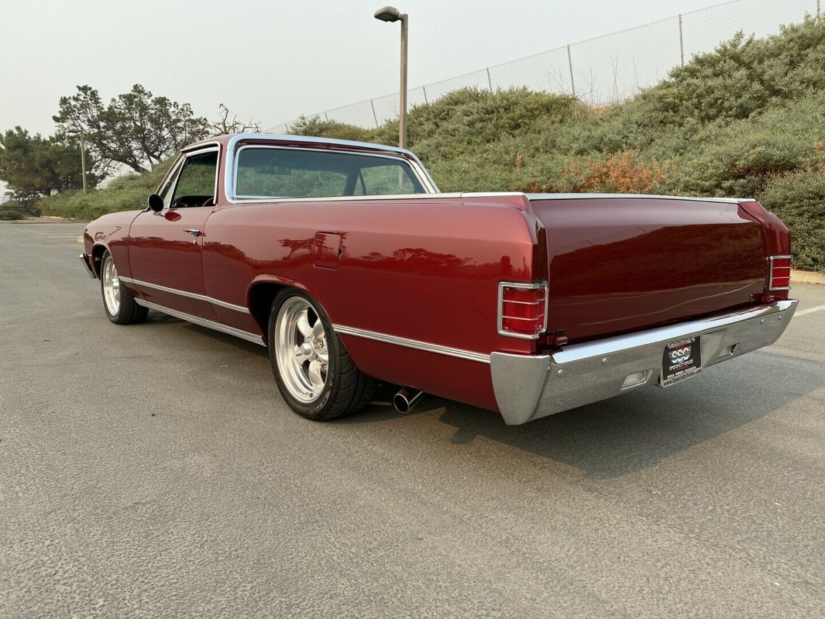 1967 chevrolet el camino 3505 miles monterey red pickup 5-speed manual