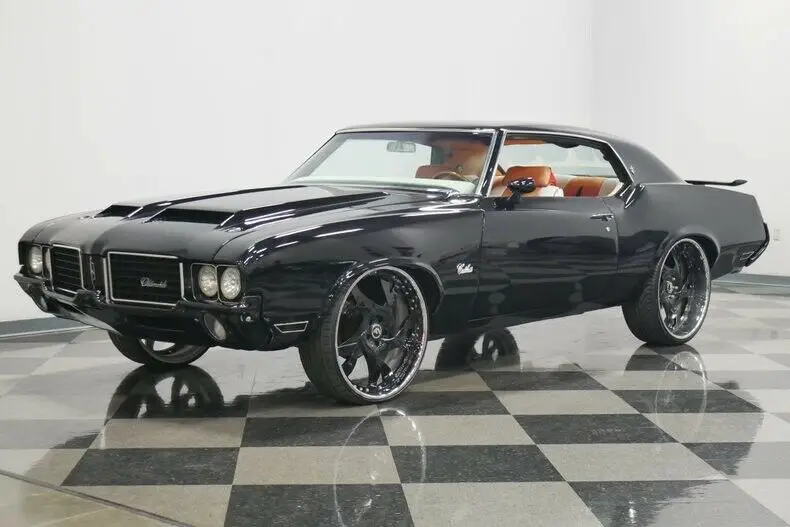 classic vintage olds cutalss forgiato wheels black