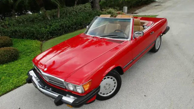 1987 mercedes benz 560sl roadster two tops soft and hard one owner 86,000 miles