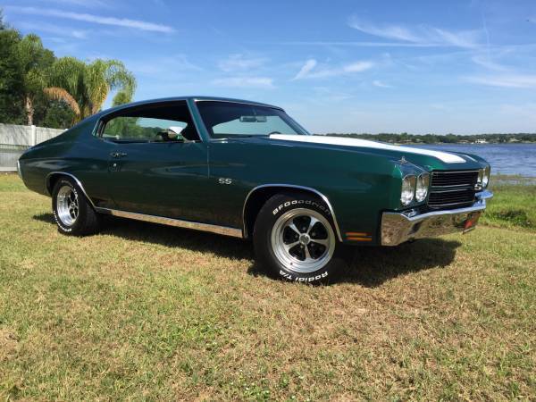 1970 chevrolet chevelle ss, v8, automatic, ac, new paint