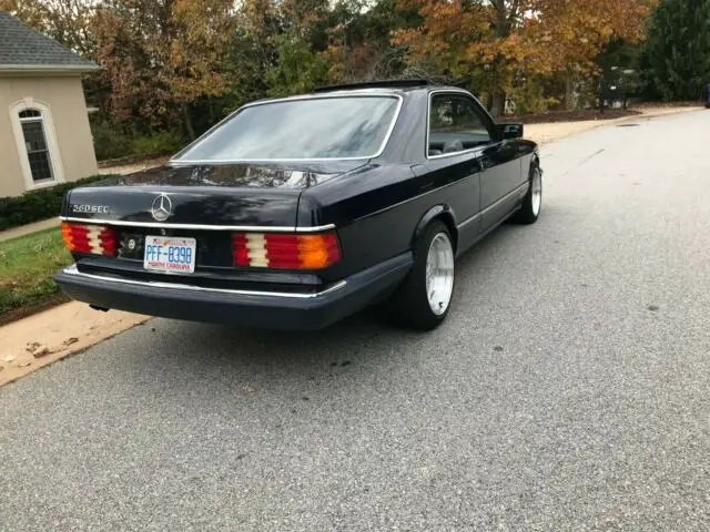 1991 mercedes benz 560 sec, midnight blue