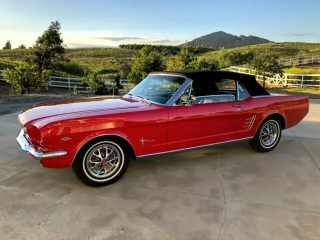 1966 ford mustang convertible 289 v8 fully restored show car pony int. cloth top