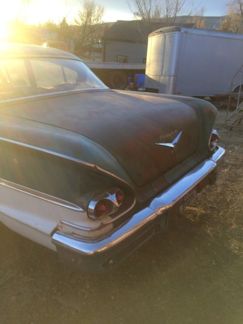 1958 chevrolet delray #327 v 8 automatic colorado car & title original!