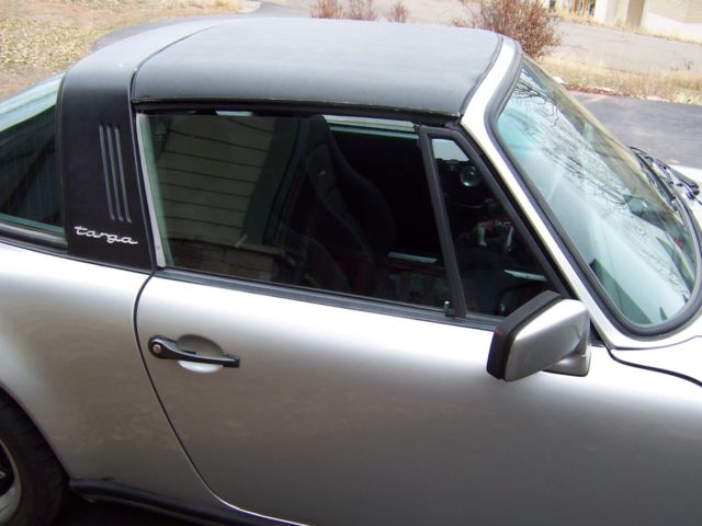 1981 porsche 911 sc targa, silver/black, no engine/trans, rust free straight tub