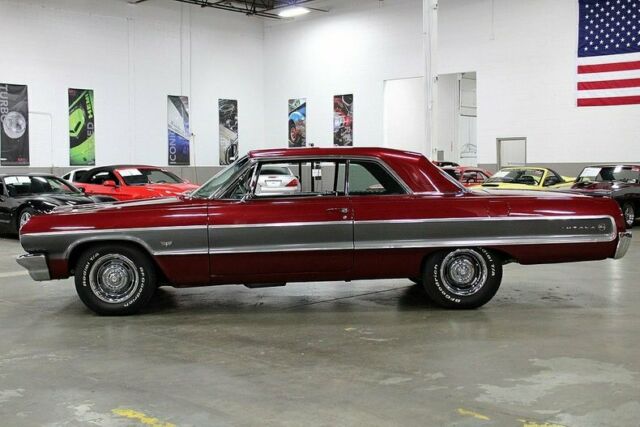 1964 chevrolet impala 107 miles maroon 327 ci v8 700 r4 automatic