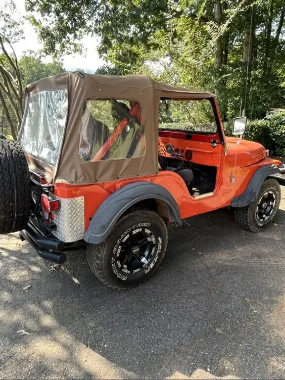 1976 jeep cj-5 manual 4wd suv removable canvas top/doors