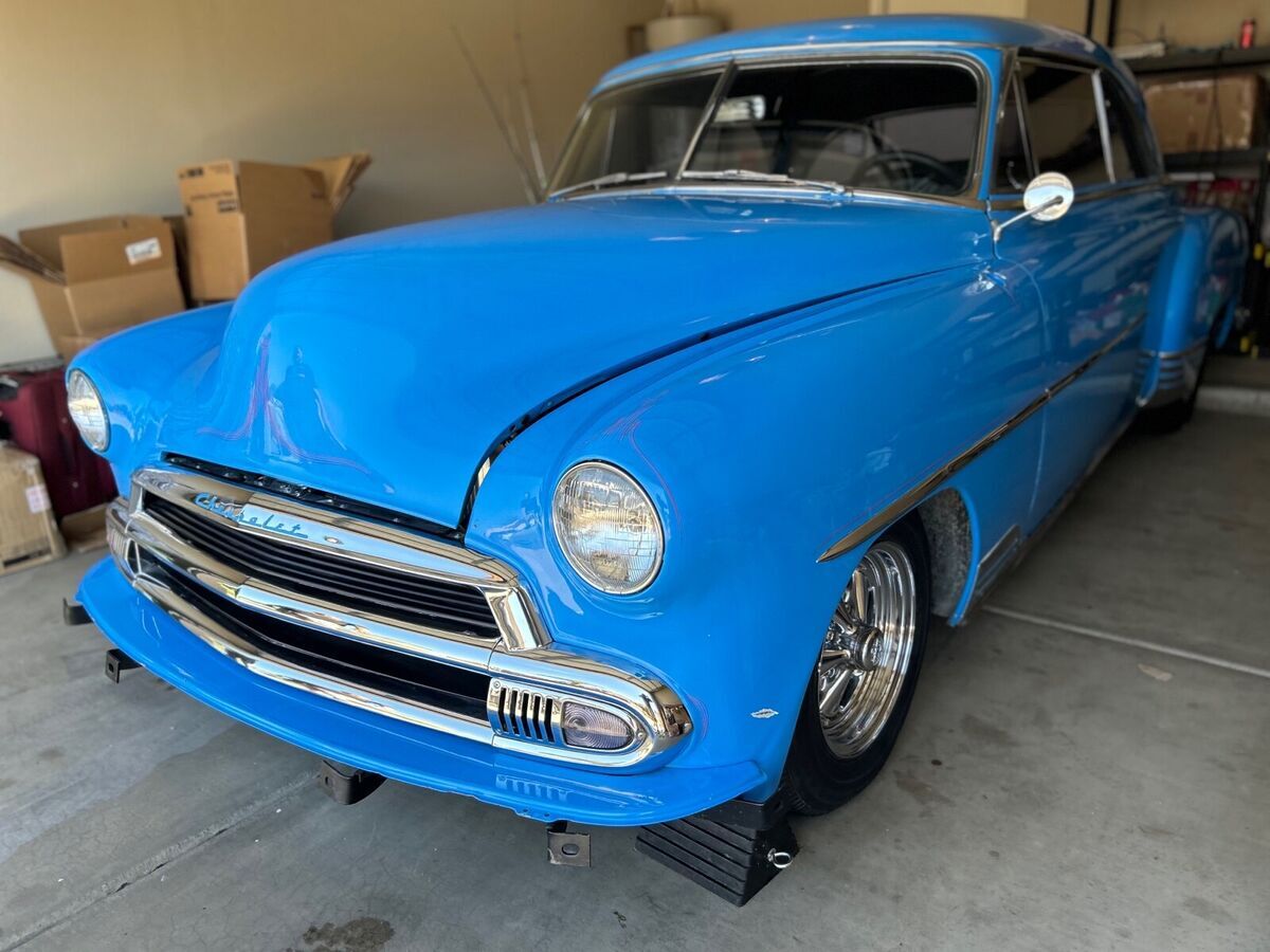 1951 chevrolet deluxe coupe blue rwd automatic