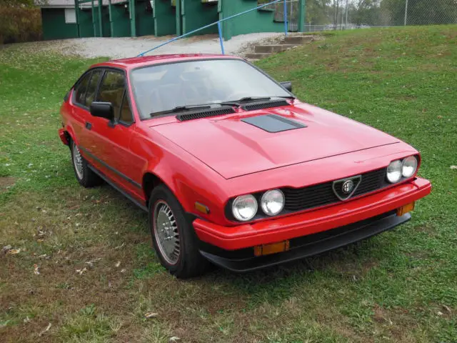 alfa romeo alfetta gtv6 1986 new red paint super clean car clear title nr