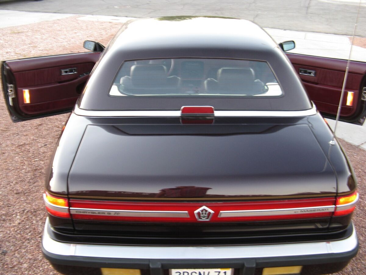 1989 chrysler tc by maserati 2.2l turbo museum quality *9,000 miles*