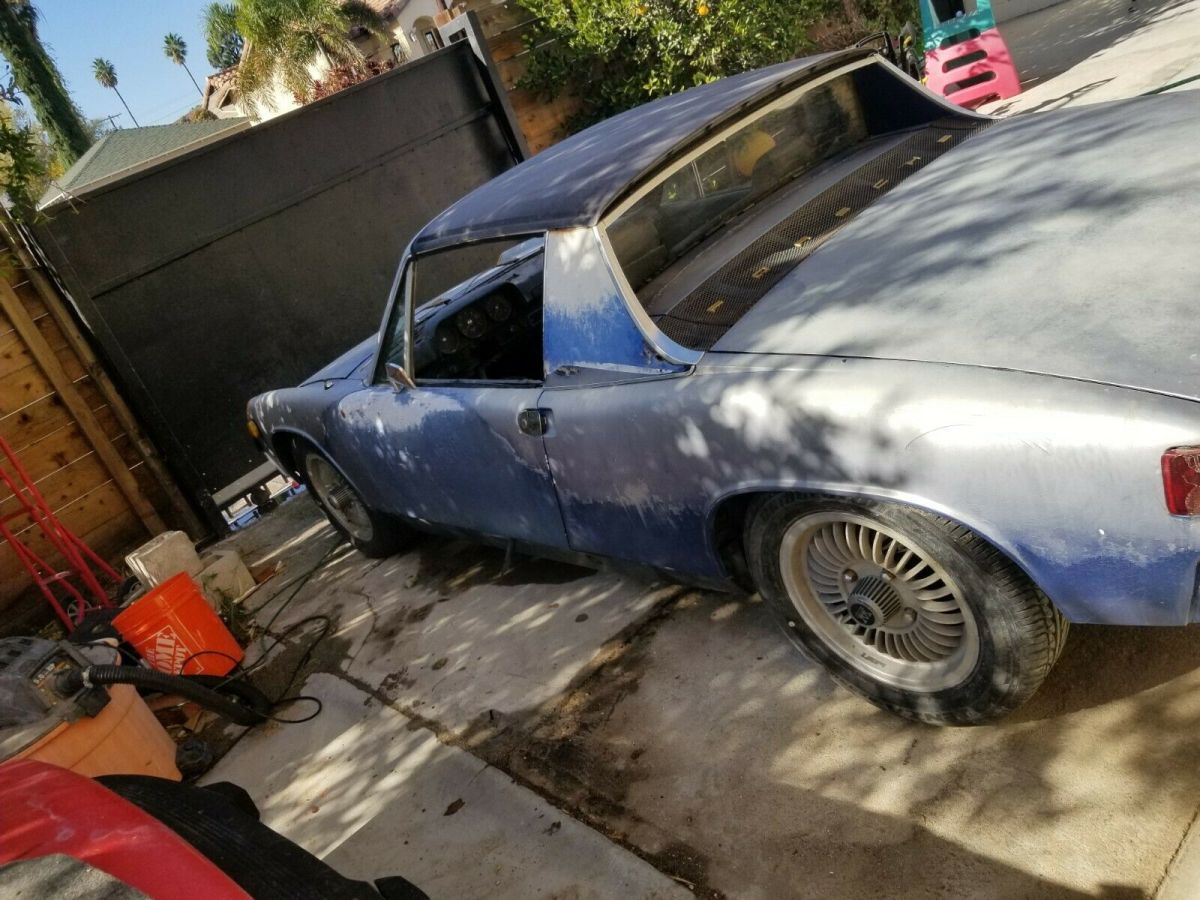 1970 porsche 914 blue rwd manual project parts