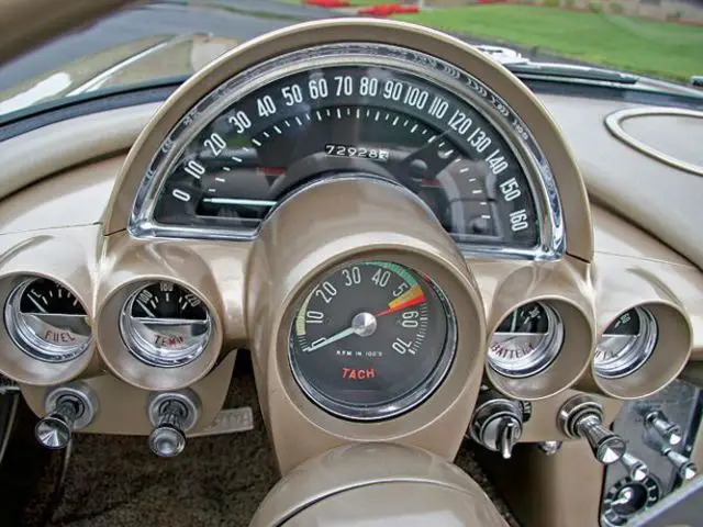 1961 chevrolet corvette fawn beige