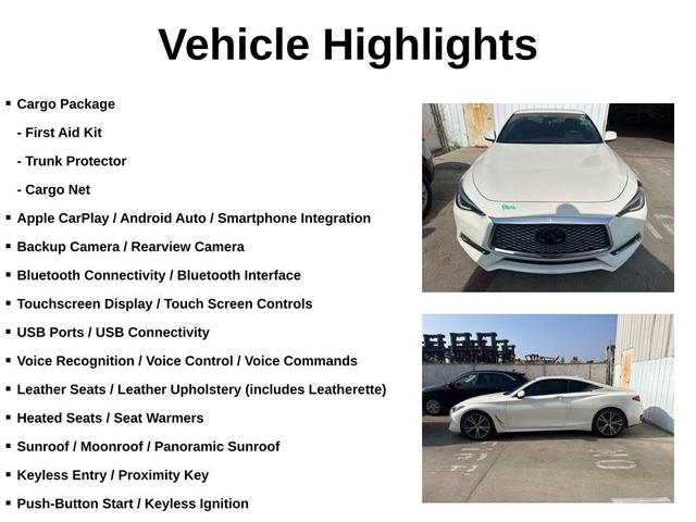 2021 infiniti q60 3.0t luxe