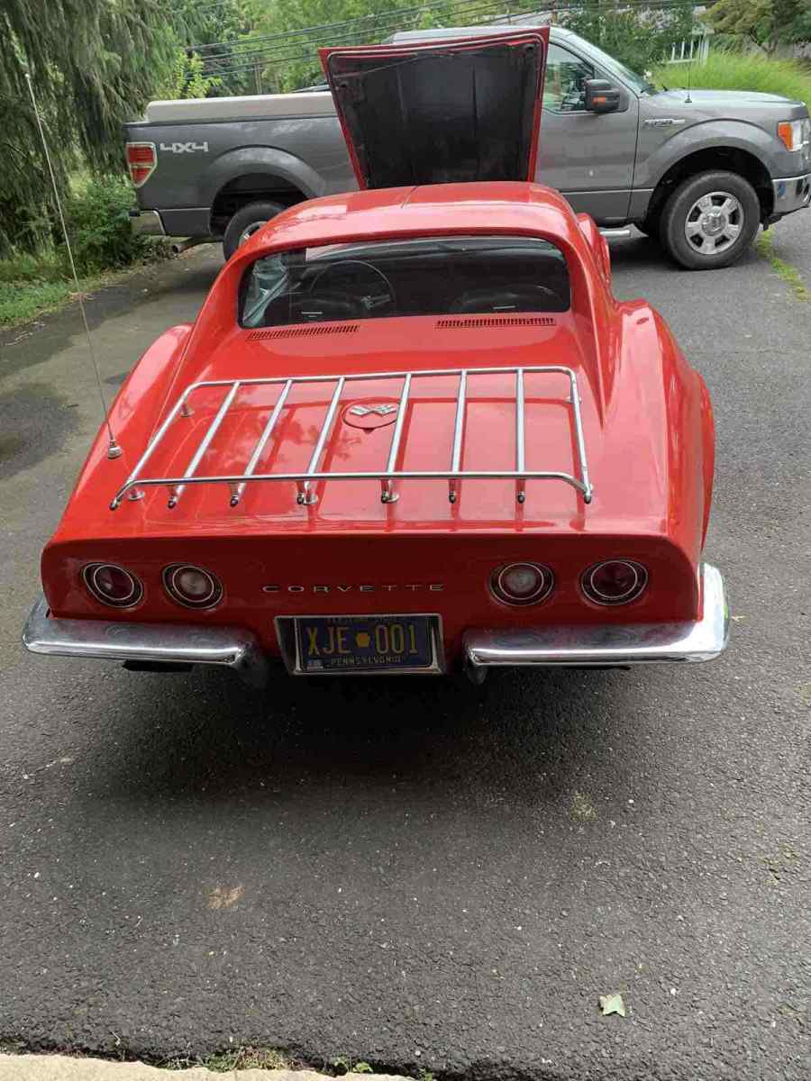 1970 chevrolet corvette stingray coupe red rwd manual