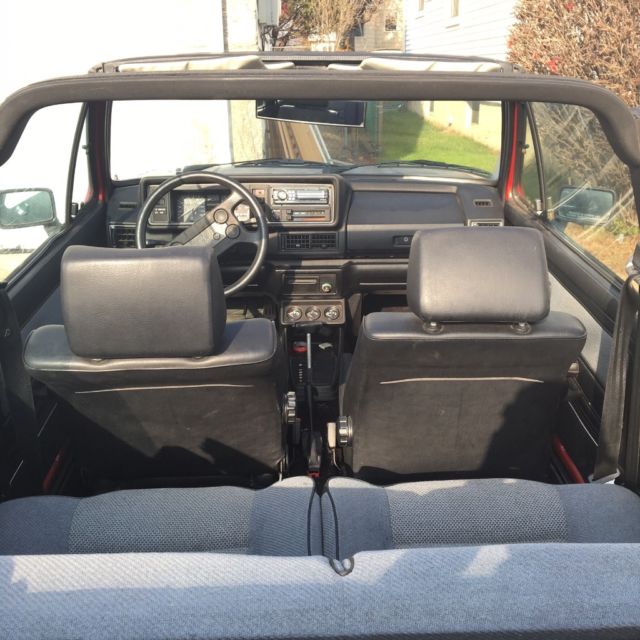 **no reserve** 1987 volkswagen cabriolet 43k miles rabbit golf mk1 mk2