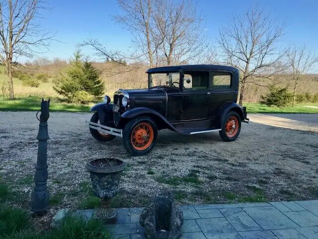 1930 ford model a 2 door rides drives patina barn find survivor must see video!