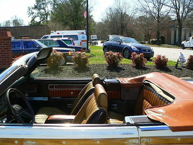 1984 chrysler lebaron town + country convertible with mark cross interior(rare)!