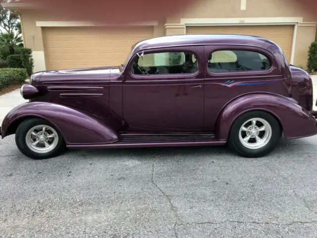 1936 chevy chopped 2 door sedan street rod hot rod