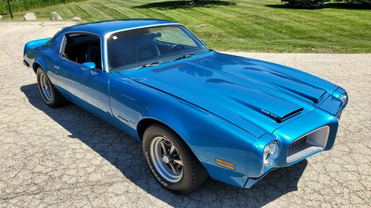 1972 pontiac firebird formula 400, lucerne blue