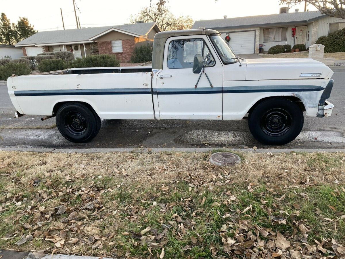 1967 ford f250 pickup white rwd manual xlt