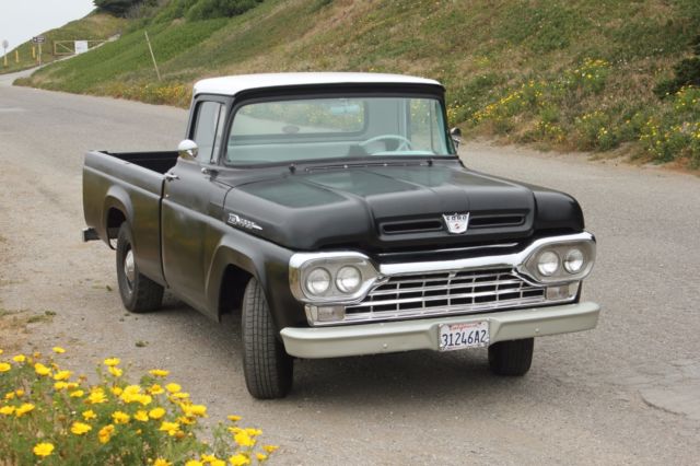 1960 f100!!! super runner! crazy upholstery! no rust at all ! ca truck