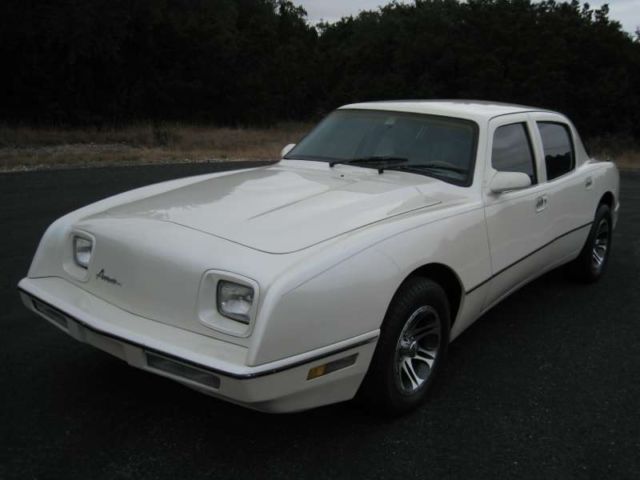1990 avanti 4-door sedan - white - super rare - only 89 four doors ever produced