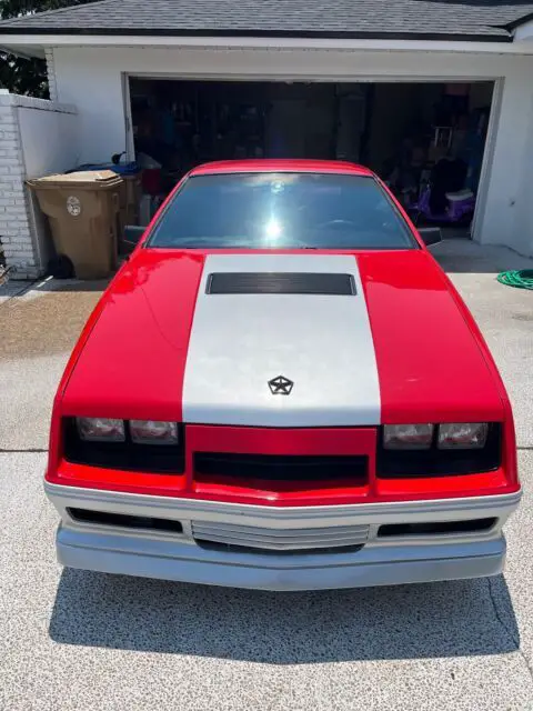 1986 dodge daytona hatchback red fwd automatic turbo z