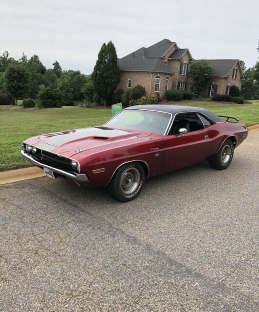 factory big block 1970 challenger with oem six pack, 4 speed and r/t badging