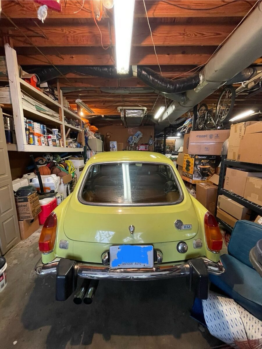 1974 mg mgb yellow