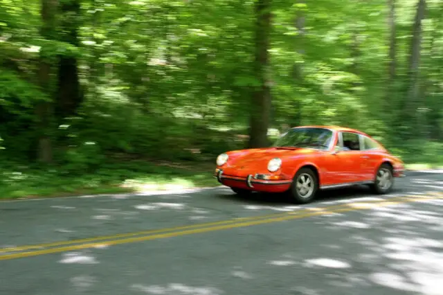 1970 porsche 911e coupe | tangerine | numbers-matching