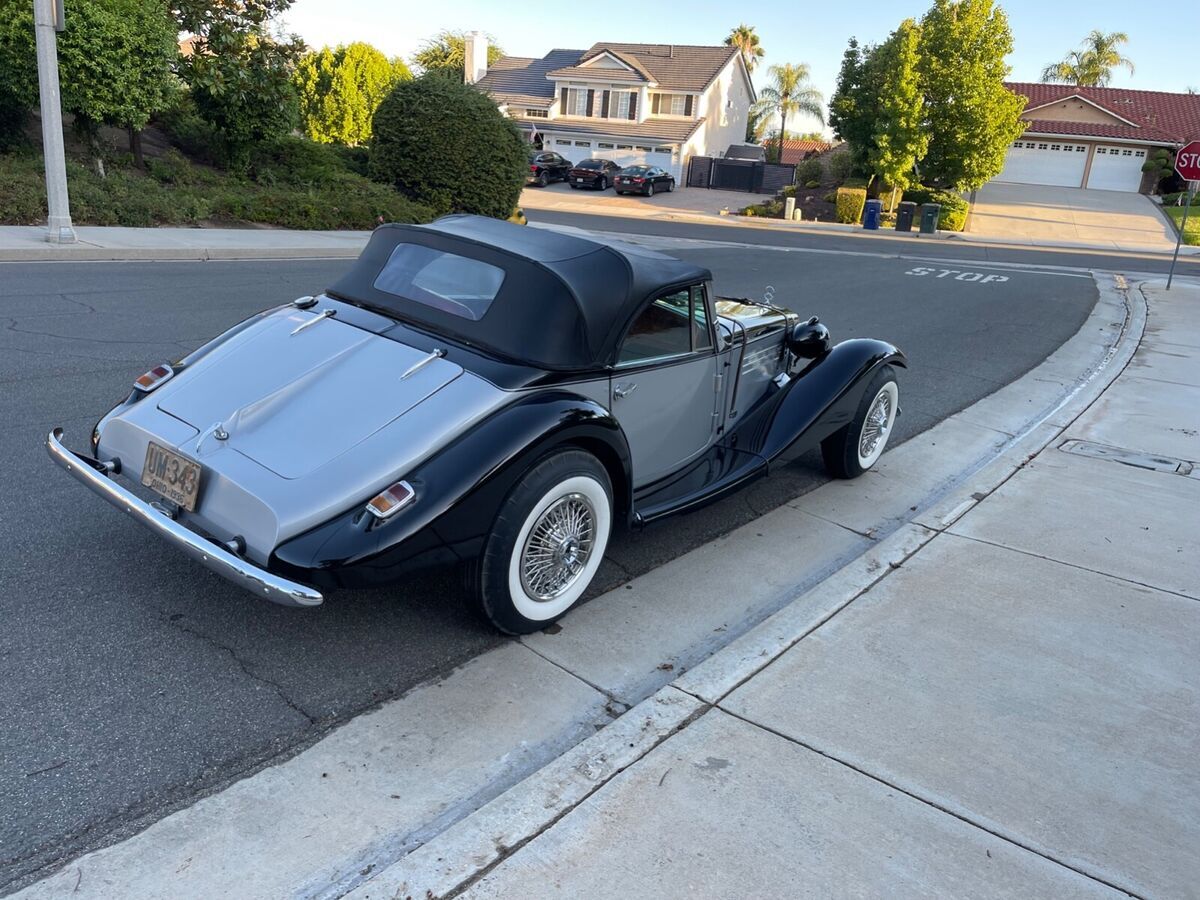 500k mercedes benz 2 door convertible built by marlene coach builders, eye catch