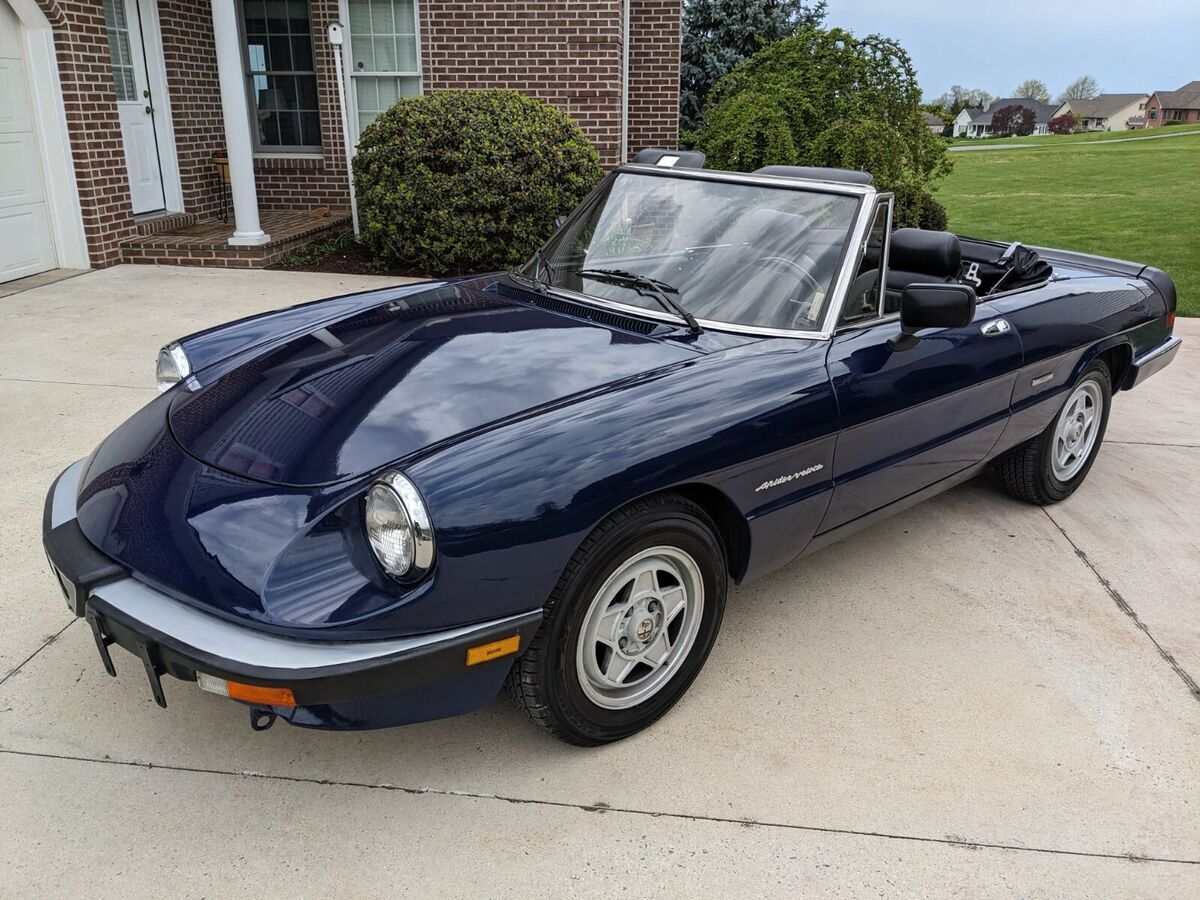 1990 alfa romeo spider veloce no reserve west coast car in excellent condition