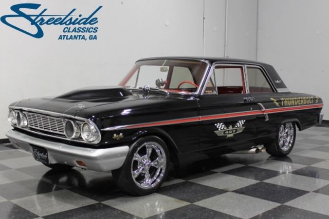 1964 ford fairlane thunderbolt tribute 5196 miles black coupe 427 v8 automatic