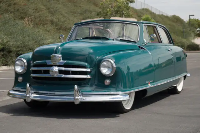 1951 nash rambler custom airflyte 86816 miles green convertible 700r4 automatic