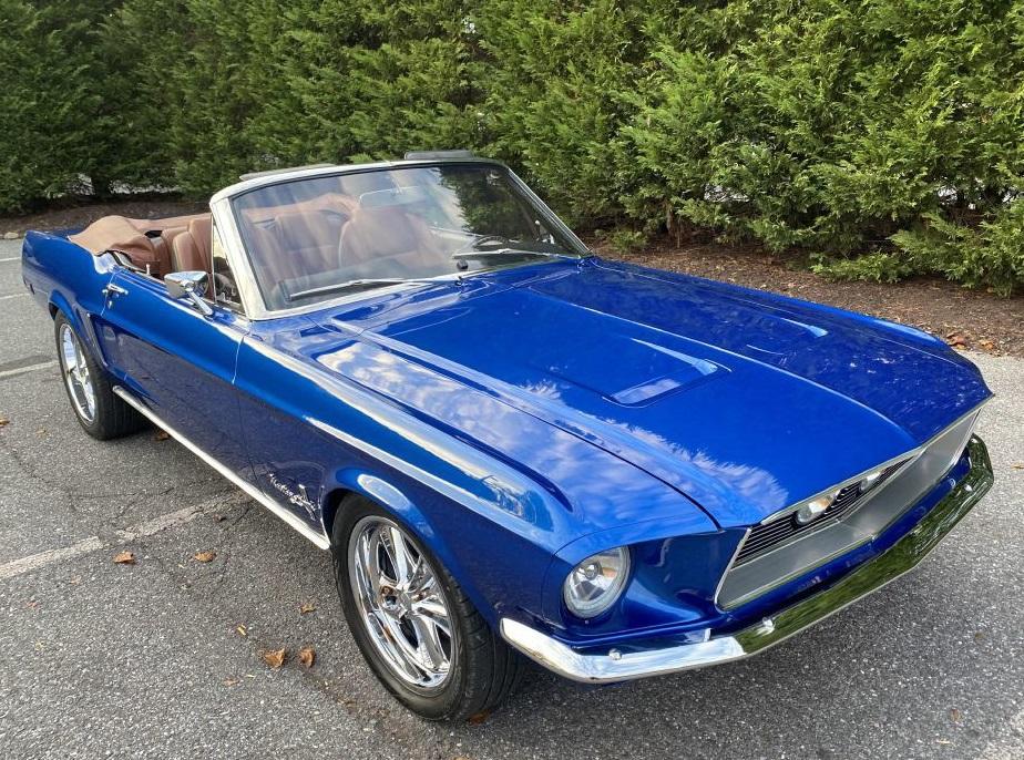 1968 ford mustang convertible racing 5.0 coyote engine