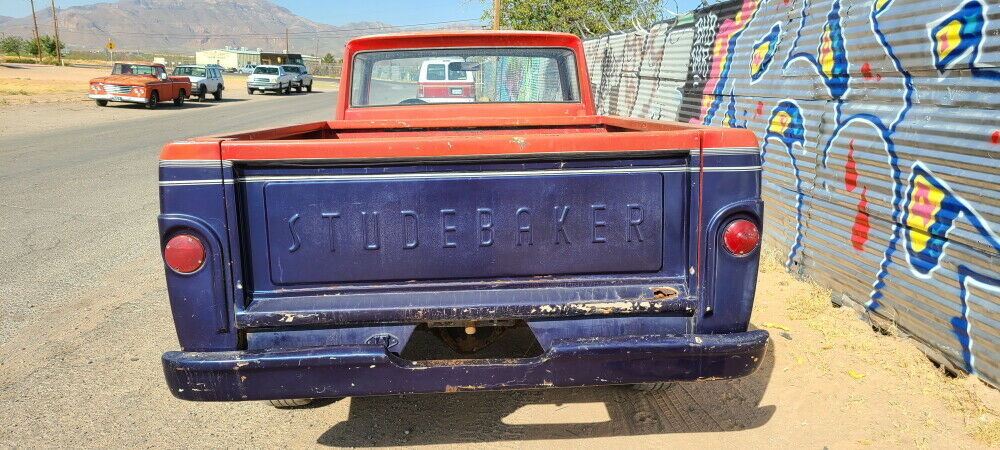 1962 studebaker pickup truck short wide bed original v-8 automatic rat street