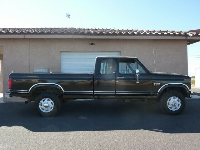 1986 ford xlt lariat f250 4x4 superctab 155 calif truck 72000 original no rust