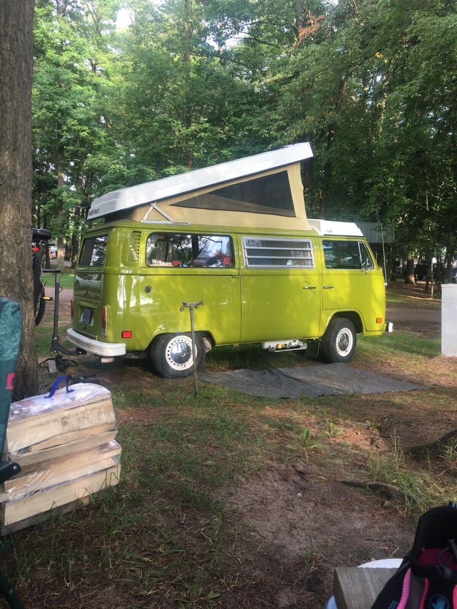 1979 volkswagen bus van green rwd manual westfalia