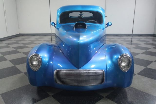 1941 willys coupe 1148 miles metallic blue coupe 502 v8 automatic