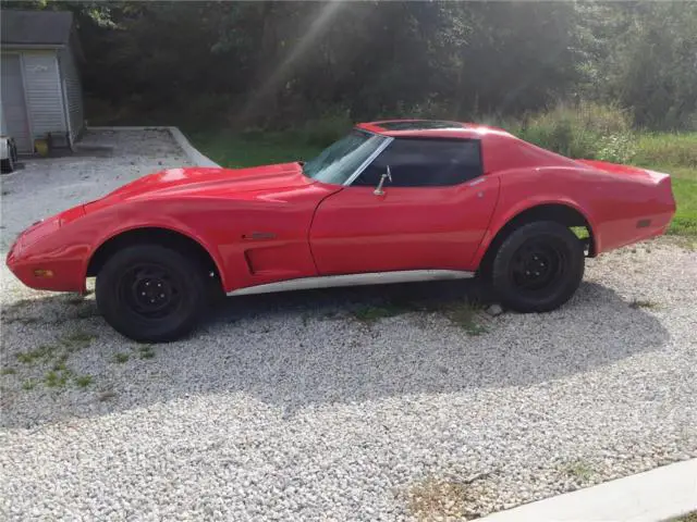 red 1976 chevrolet corvette stingray l48 v8 automatic plus extras c3 driver